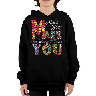 Make Your Mark Kids Polka Dot Day International Dot Day Kid Youth Hoodie - Thegiftio UK