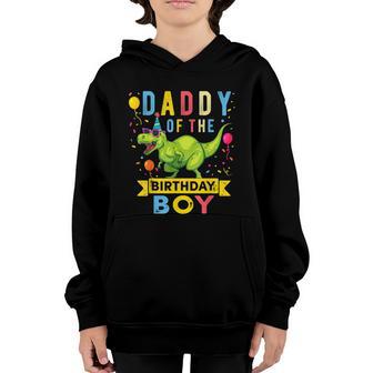 Mens Daddy Of The Birthday Boy Tgiftrex Dinosaur Birthday Party Gift Graphic Design Printed Casual Daily Basic Youth Hoodie - Thegiftio UK