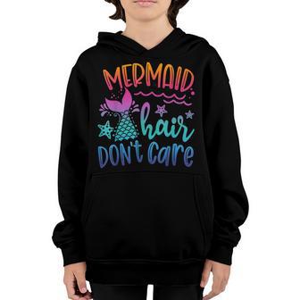 Mermaid Hair Dont Care Girls Matching Outfit Youth Hoodie - Thegiftio UK