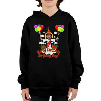 Merry Christmas Jesus Birthday Boy Graphic Design Printed Casual Daily Basic Youth Hoodie - Thegiftio UK