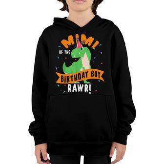Mimi Of The Birthday Boy Dinosaur Funny Cute Youth Hoodie - Thegiftio UK