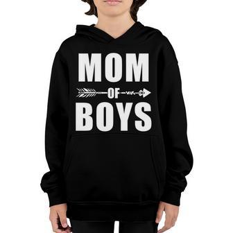 Mom Of Boys Cute Mothers Day T-Shirt Graphic Design Printed Casual Daily Basic Youth Hoodie - Thegiftio UK