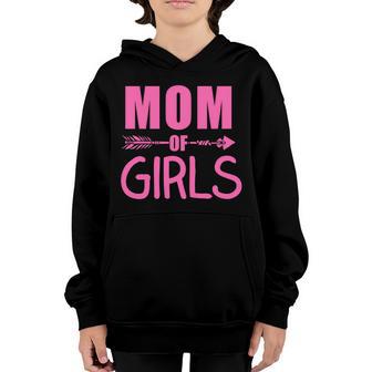 Mom Of Girls Cute Mothers Day T-Shirt Graphic Design Printed Casual Daily Basic Youth Hoodie - Thegiftio UK