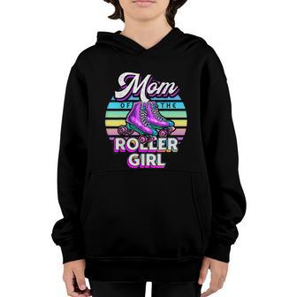 Mom Of Roller Girl Roller Skating Birthday Matching Family Graphic Design Printed Casual Daily Basic Youth Hoodie - Thegiftio UK