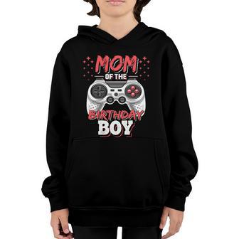 Mom Of The Birthday Boy Matching Video Gamer Birthday Party Gift Graphic Design Printed Casual Daily Basic Youth Hoodie - Thegiftio UK