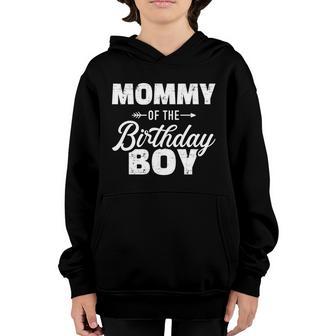 Mommy Of The Birthday Boy Son Matching Family For Mom Gift Youth Hoodie - Thegiftio UK