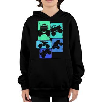 Monster Truck Boys Kids V2 Youth Hoodie - Thegiftio UK