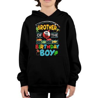 O Fish Ally One Birthday Outfit Brother Of The Birthday Boy Youth Hoodie - Thegiftio UK