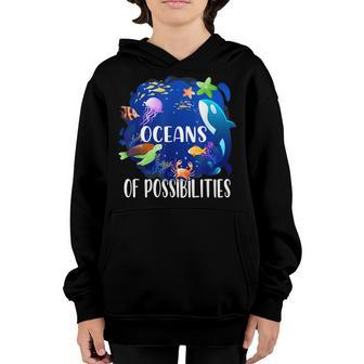 Oceans Of Possibilities Summer Reading 2022 For Kid Youth Hoodie - Thegiftio UK