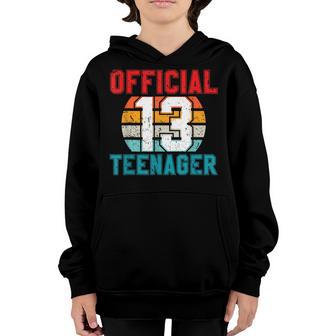 Official Nager 13 Years Old Gifts 13Th Birthday Boys Girl Youth Hoodie - Thegiftio UK
