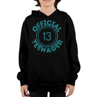 Official Nager 13Th Birthday Gift 13 Year Old Boys Girls Youth Hoodie - Thegiftio UK