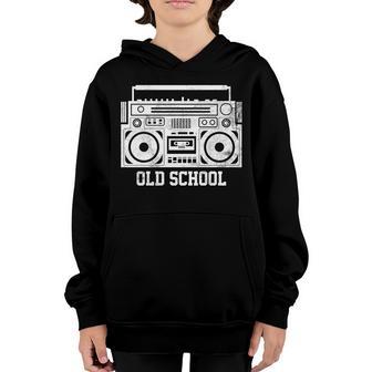 Old School Boombox T-Shirt Graphic Design Printed Casual Daily Basic Youth Hoodie - Thegiftio UK