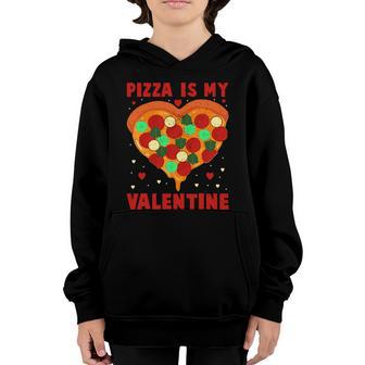 Pizza Is My Valentine Heart Shaped Graphic Plus Size Shirt For Girl Boy Youth Hoodie - Thegiftio UK