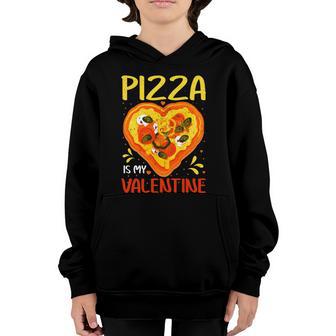 Pizza Is My Valentine Heart Shaped Graphic Plus Size Shirt For Girl Boy Youth Hoodie - Thegiftio UK