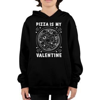 Pizza Is My Valentine Heart Shaped Graphic Plus Size Shirt For Girl Boy Youth Hoodie - Thegiftio UK