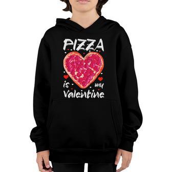 Pizza Is My Valentine Heart Shaped Graphic Plus Size Shirt For Girl Boy Youth Hoodie - Thegiftio UK