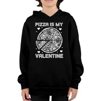 Pizza Is My Valentine Heart Shaprd Graphic Plus Size Shirt For Girl Boy Youth Hoodie - Thegiftio UK