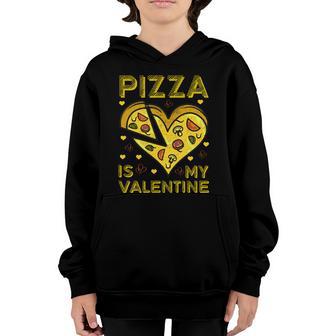 Pizza Is My Valentine Heart Shaprd Graphic Plus Size Shirt For Girl Boy Youth Hoodie - Thegiftio UK