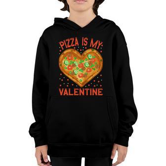 Pizza Is My Valentine Heart Shaprd Graphic Plus Size Shirt For Girl Boy Youth Hoodie - Thegiftio UK