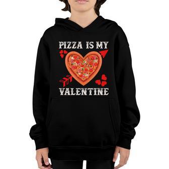 Pizza Is My Valentine Heart Shaprd Graphic Plus Size Shirt For Girl Boy Youth Hoodie - Thegiftio UK