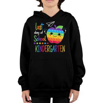 Pop It For Last Day Of Kindergarten Happy Last Day Of School Youth Hoodie - Thegiftio UK