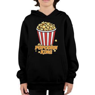 Popcorn King Gift Movie Time Graphic Plus Size Premium Shirt For Boy Girl Unisex Youth Hoodie - Thegiftio UK