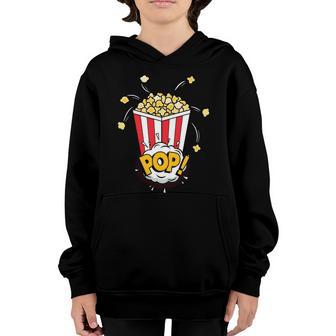 Popcorn Vintage Retro Funny Graphic Plus Size Premium Shirt For Boy Girl Unisex Youth Hoodie - Thegiftio UK