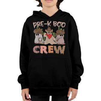 Pre-K Boo Crew Funny Halloween Costume Pre-K Boys Girls Kids Youth Hoodie - Thegiftio UK