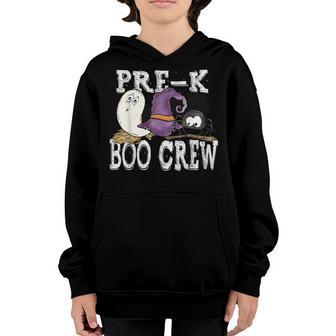 Pre-K Boo Crew Funny Halloween Costume Pre-K Boys Girls Kids Youth Hoodie - Thegiftio UK