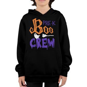 Pre-K Boo Crew Funny Halloween Costume Pre-K Boys Girls Kids Youth Hoodie - Thegiftio UK