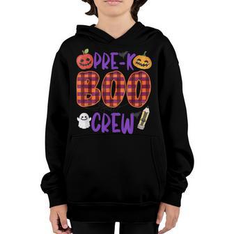 Pre-K Boo Crew Funny Halloween Costume Pre-K Boys Girls Kids Youth Hoodie - Thegiftio UK