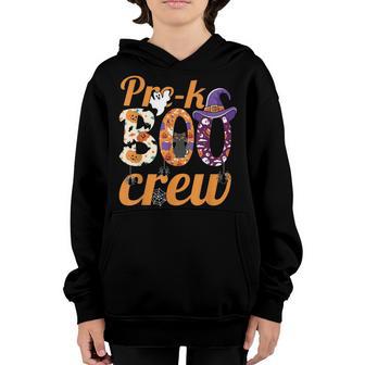 Pre-K Boo Crew Funny Halloween Costume Pre-K Boys Girls Kids Youth Hoodie - Thegiftio UK