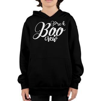 Pre-K Boo Crew Funny Halloween Costume Pre-K Boys Girls Kids Youth Hoodie - Thegiftio UK