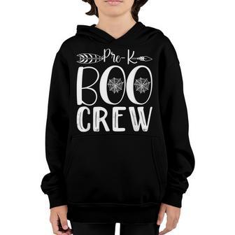 Pre-K Boo Crew Funny Halloween Costume Pre-K Boys Girls Kids Youth Hoodie - Thegiftio UK