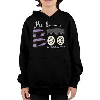 Pre-K Boo Crew Funny Halloween Costume Pre-K Boys Girls Kids Youth Hoodie - Thegiftio UK