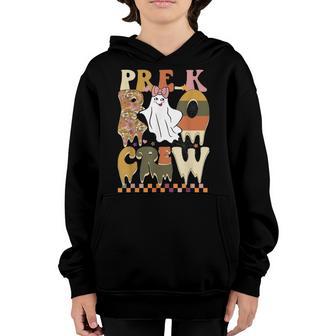 Pre-K Boo Crew Funny Halloween Costume Pre-K Boys Girls Kids Youth Hoodie - Thegiftio UK