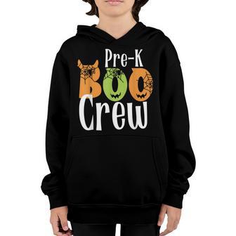 Pre-K Boo Crew Funny Halloween Costume Pre-K Boys Girls Kids Youth Hoodie - Thegiftio UK