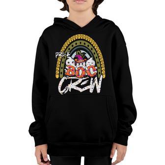 Pre-K Boo Crew Rainbow Halloween Costume Pre-K Boys Girls Youth Hoodie - Thegiftio UK