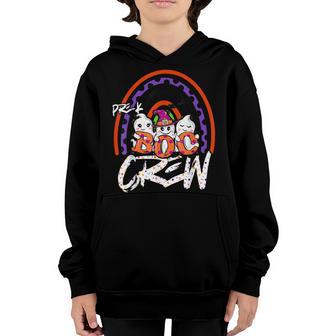 Pre-K Boo Crew Rainbow Halloween Costume Pre-K Boys Girls Youth Hoodie - Thegiftio UK