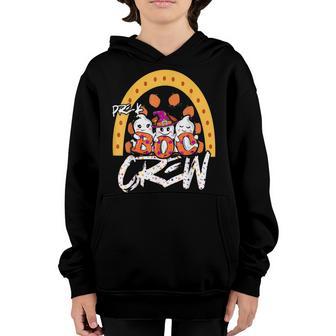Pre-K Boo Crew Rainbow Halloween Costume Pre-K Boys Girls Youth Hoodie - Thegiftio UK