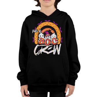 Pre-K Boo Crew Rainbow Halloween Costume Pre-K Boys Girls Youth Hoodie - Thegiftio UK