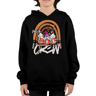 Pre-K Boo Crew Rainbow Halloween Costume Pre-K Boys Girls Youth Hoodie - Thegiftio UK