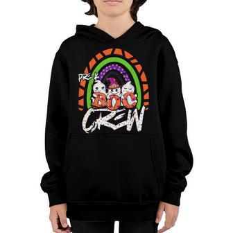 Pre-K Boo Crew Rainbow Halloween Costume Pre-K Boys Girls Youth Hoodie - Thegiftio UK