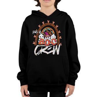 Pre-K Boo Crew Rainbow Halloween Costume Pre-K Boys Girls Youth Hoodie - Thegiftio UK
