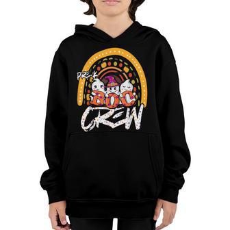 Pre-K Boo Crew Rainbow Halloween Costume Pre-K Boys Girls Youth Hoodie - Thegiftio UK