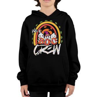 Pre-K Boo Crew Rainbow Halloween Costume Pre-K Boys Girls Youth Hoodie - Thegiftio UK