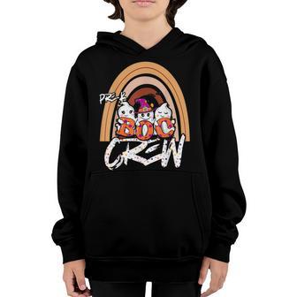 Pre-K Boo Crew Rainbow Halloween Costume Pre-K Boys Girls Youth Hoodie - Thegiftio UK