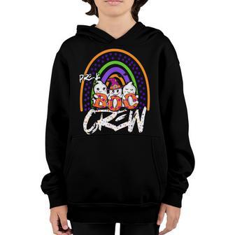Pre-K Boo Crew Rainbow Halloween Costume Pre-K Boys Girls Youth Hoodie - Thegiftio UK