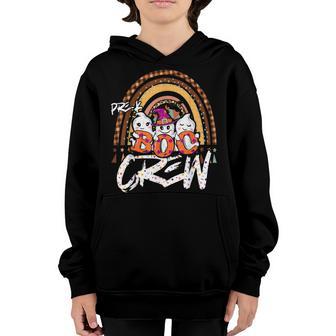 Pre-K Boo Crew Rainbow Halloween Costume Pre-K Boys Girls Youth Hoodie - Thegiftio UK