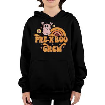 Pre-K Boo Crew Vintage Funny Halloween Costume Boys Girl Kid Youth Hoodie - Thegiftio UK